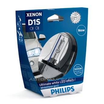 D1S 85V-35W (PK32d-2) 5000K WhiteVision gen 2 (Philips) 85415WHV2S1