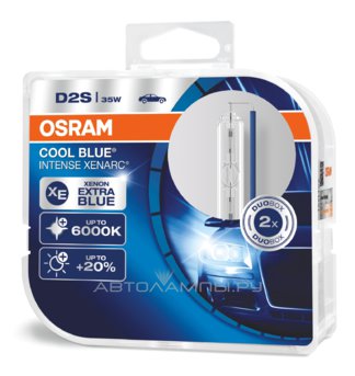 D2S 85V-35W (P32d-2) 5500K Xenarc Cool Blue Intense (2шт.) (Osram) 66240CBI-HCB